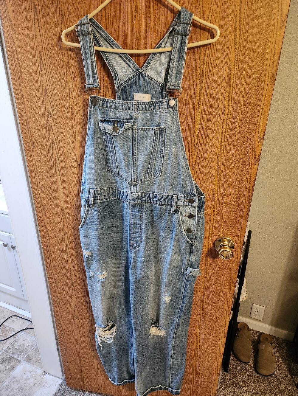 Altar'd State Womans Jean Distressed Overalls